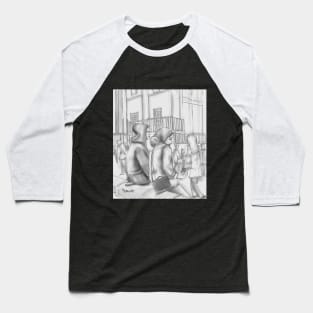 London Black and White Baseball T-Shirt